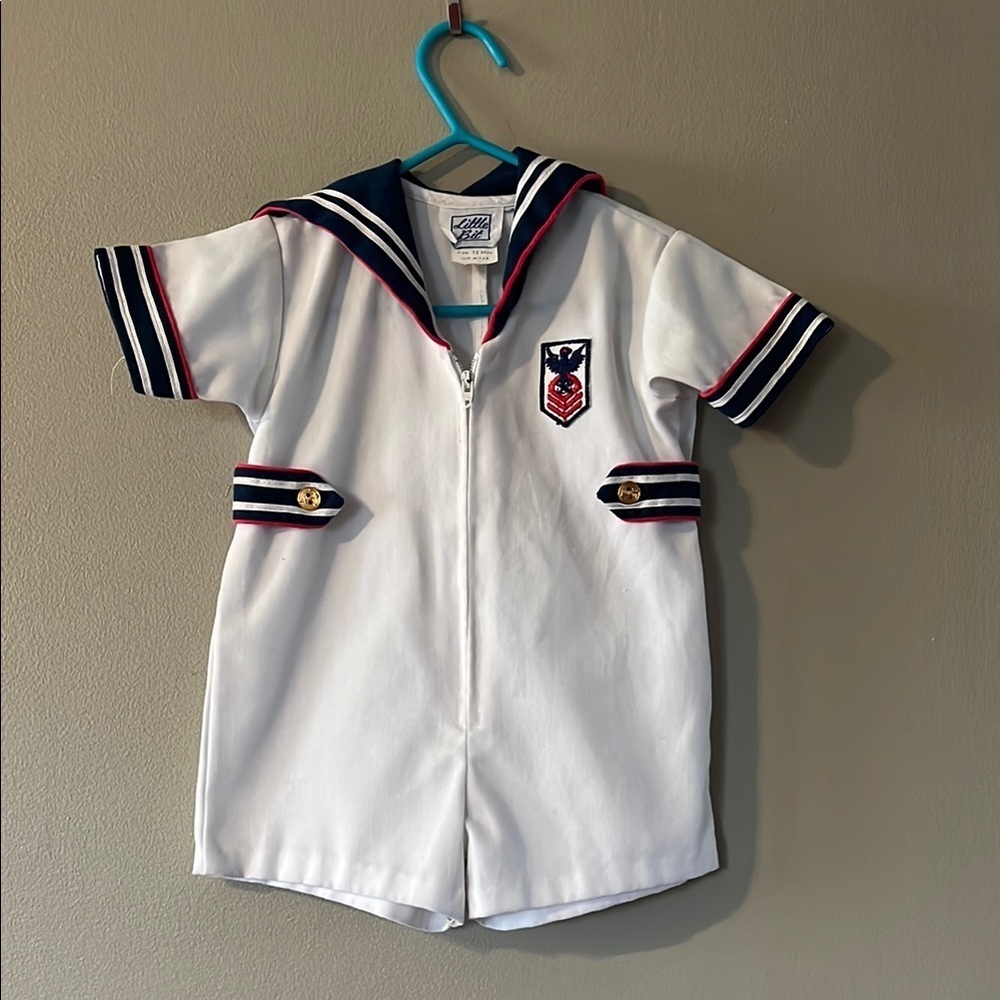 Vintage Nautical Sailor Romper